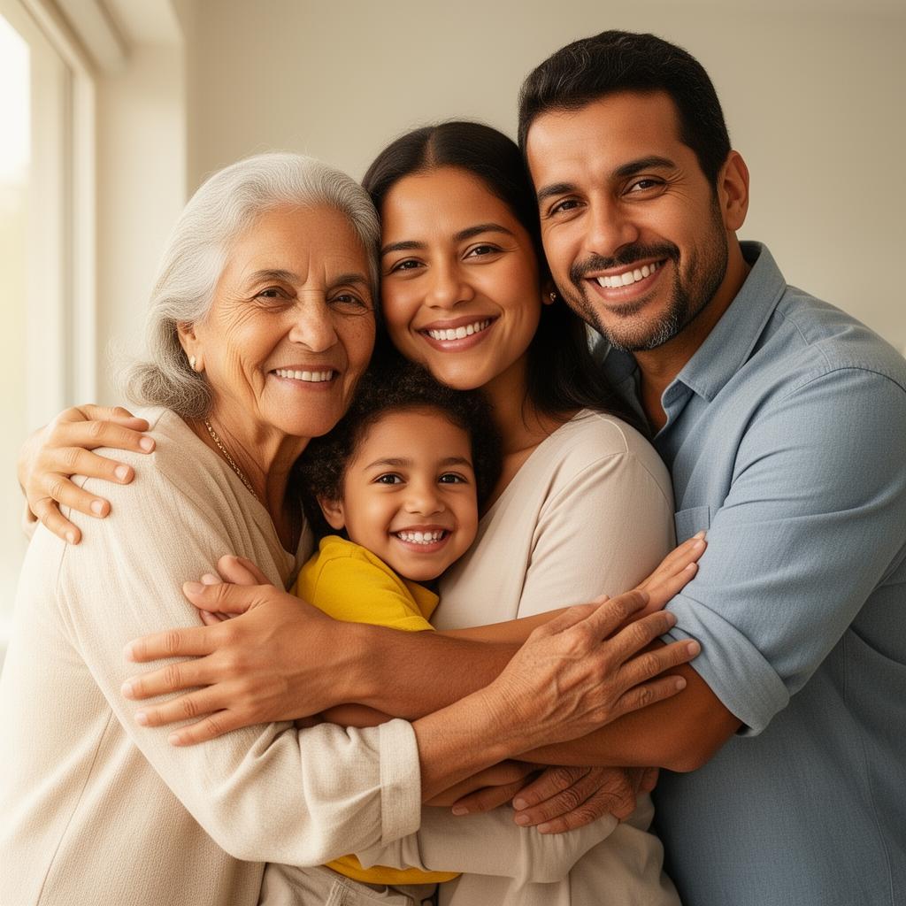 Família acolhida pela ASSISTE SIM
